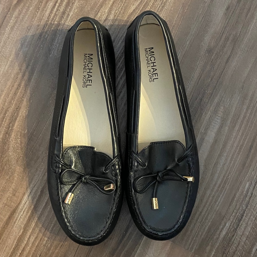Michael Kors Black Sutton Moccasin Flats